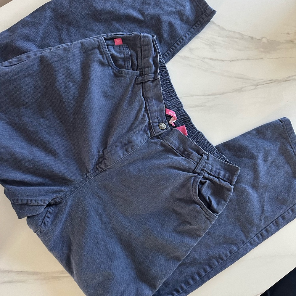 Blue Casual Pants women within size 16w